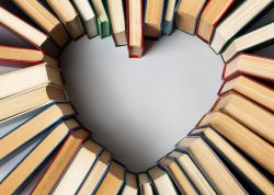 heart made of books